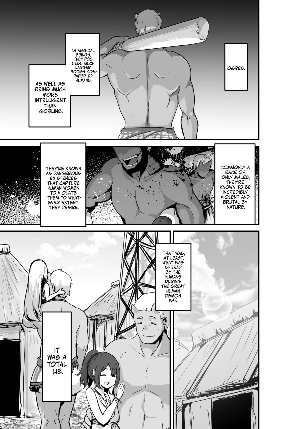 Hentai Manga Comic-Passionate Ogre And Elf Sex-Read-3